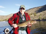 Gary Wildish with his best bull of the day at 7.5 LB.